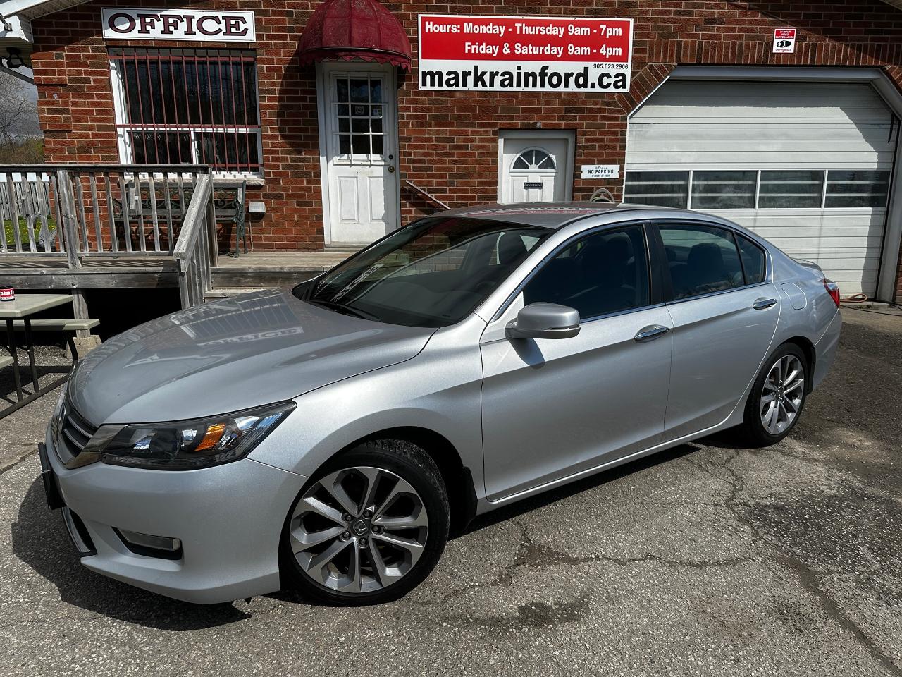 2013 Honda Accord Sport HTD CLTH Backup Cam Bluetooth FM A/C Alloys