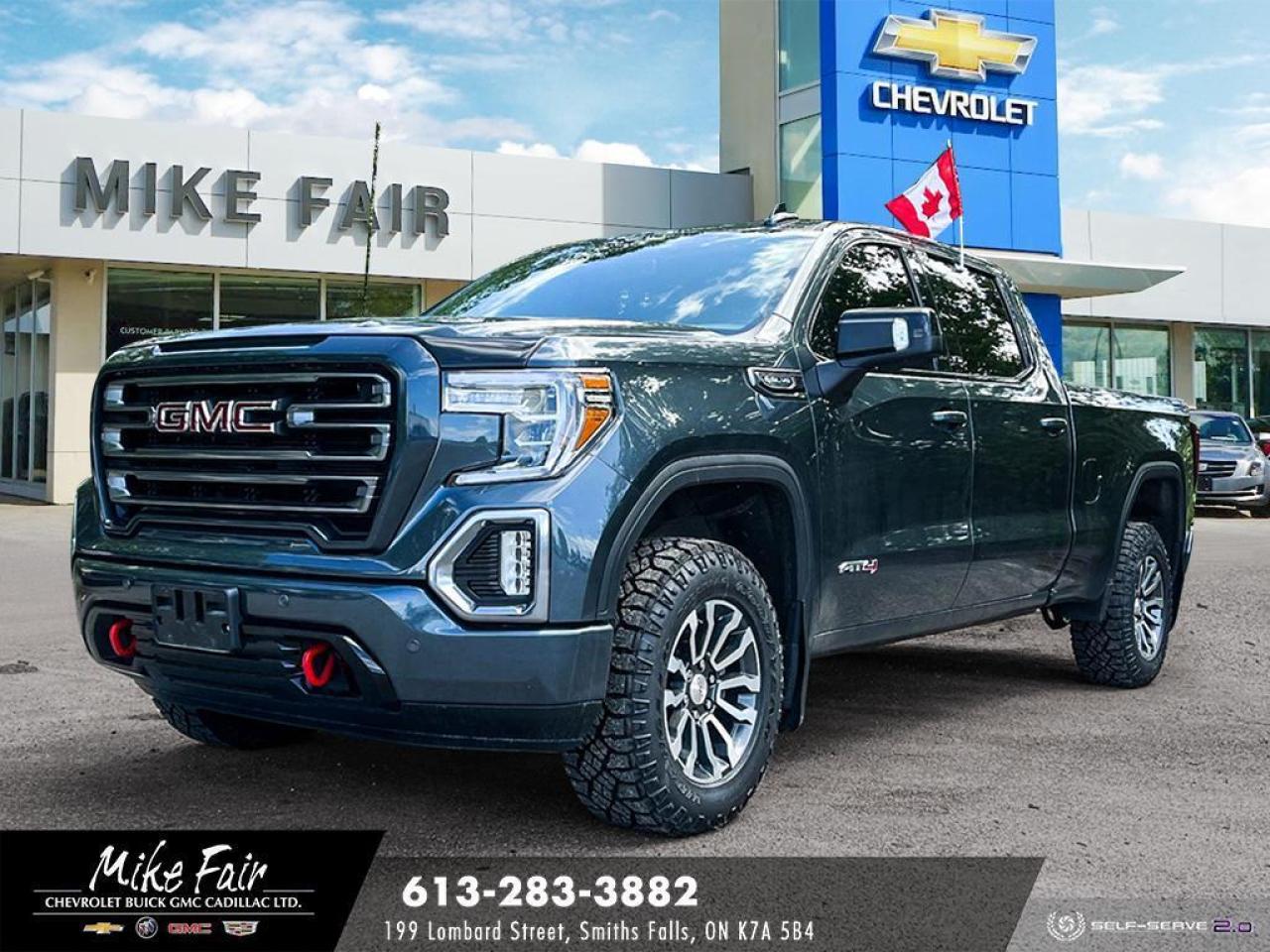 Used 2019 GMC Sierra 1500 AT4 heated/vented front seats, HD rear vison camera, assist steps,rear seat storage,park assist for sale in Smiths Falls, ON