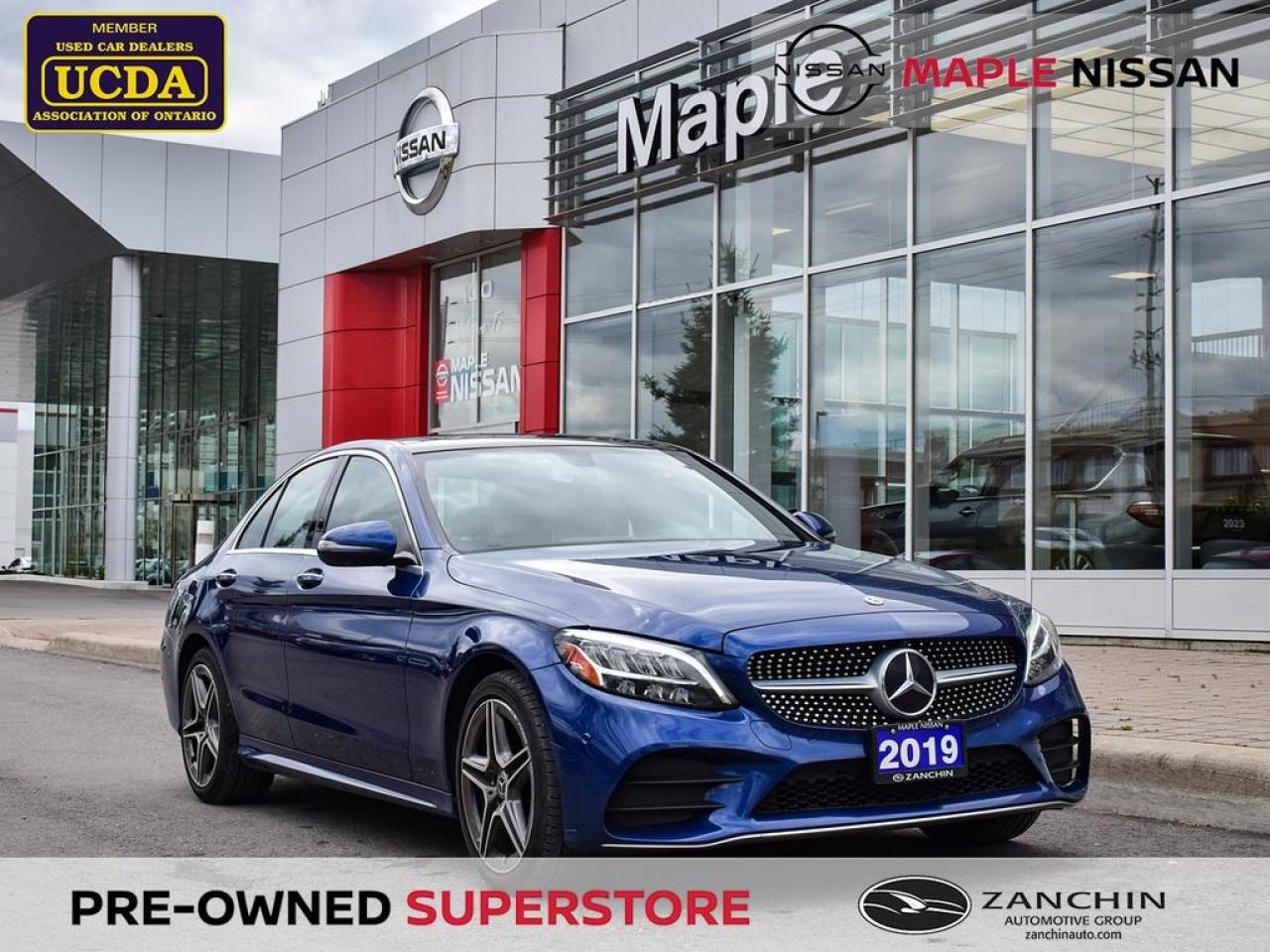 Used 2019 Mercedes-Benz C-Class C300 4matic Navi Blind Spot Bluetooth Moonroof for sale in Maple, ON