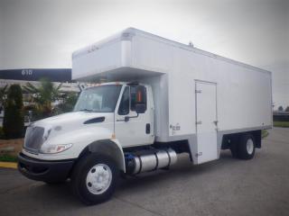 2017 International 4300 Cube Van with Air Brakes Diesel, 2 door, automatic, 4X2, cruise control, air conditioning, AM/FM radio, power door locks, power windows, power mirrors, white exterior, grey interior, cloth.  Certificate and decal valid until May 2023. $38,500.00 plus $375 processing fee, $38,875.00 total payment obligation before taxes.  Listing report, warranty, contract commitment cancellation fee, financing available on approved credit (some limitations and exceptions may apply). All above specifications and information is considered to be accurate but is not guaranteed and no opinion or advice is given as to whether this item should be purchased. We do not allow test drives due to theft, fraud and acts of vandalism. Instead we provide the following benefits: Complimentary Warranty (with options to extend), Limited Money Back Satisfaction Guarantee on Fully Completed Contracts, Contract Commitment Cancellation, and an Open-Ended Sell-Back Option. Ask seller for details or call 604-522-REPO(7376) to confirm listing availability.