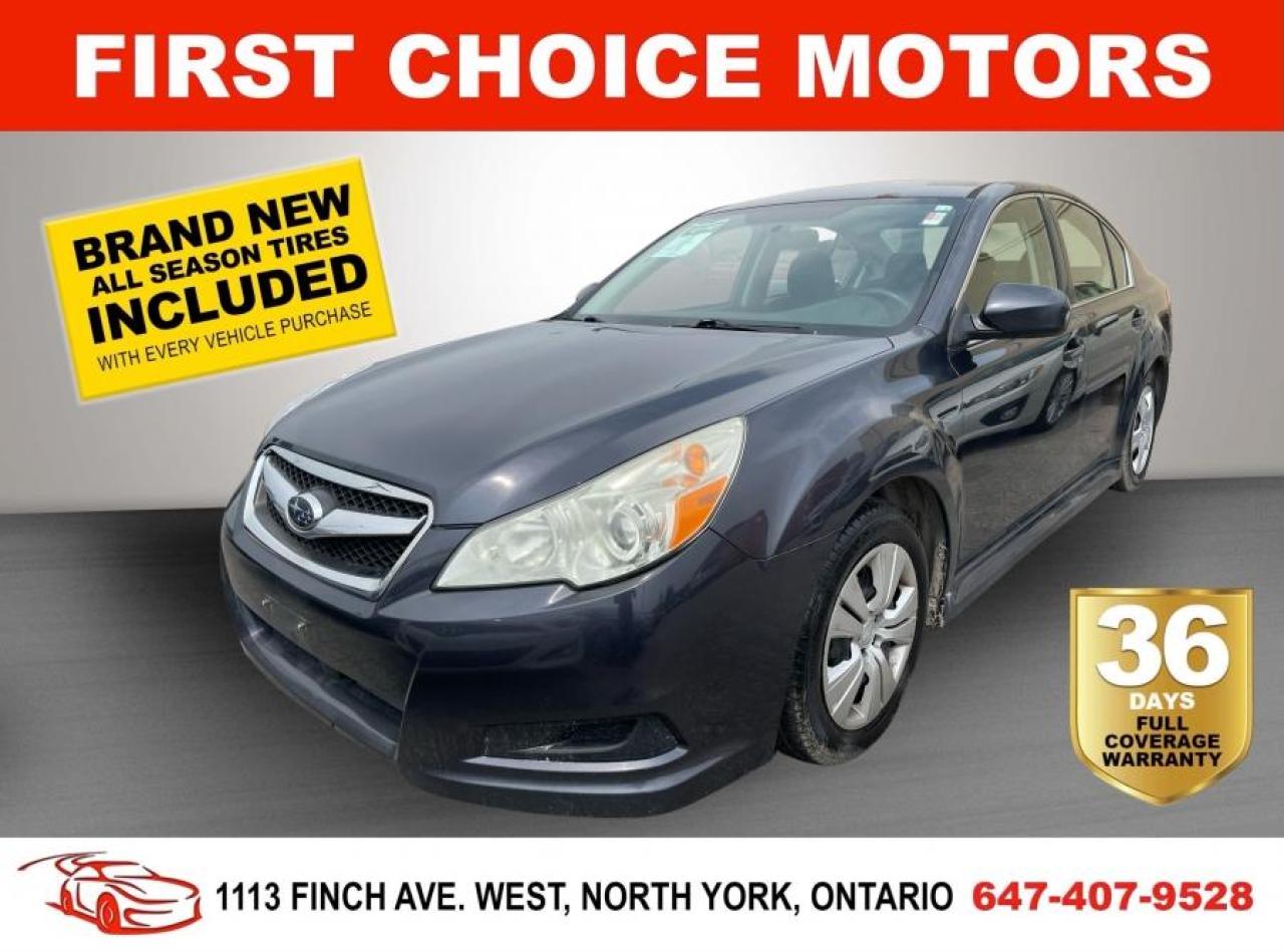 Used 2011 Subaru Legacy 2.5I ~AUTOMATIC, FULLY CERTIFIED WITH WARRANTY!!!~ for sale in North York, ON