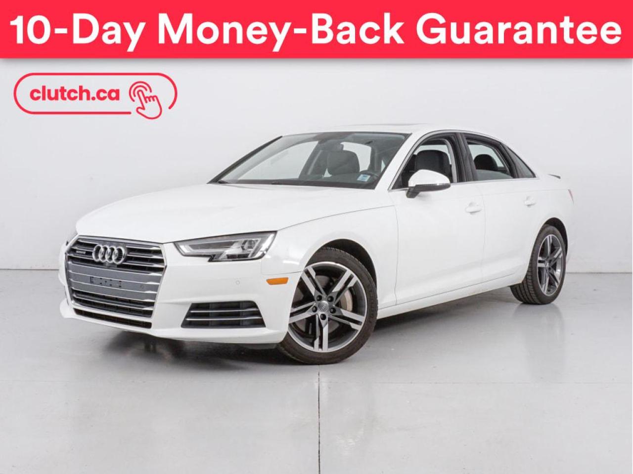 Used 2017 Audi A4 Technik AWD w/ Nav, Moonroof, Dual Zone A/C for sale in Bedford, NS