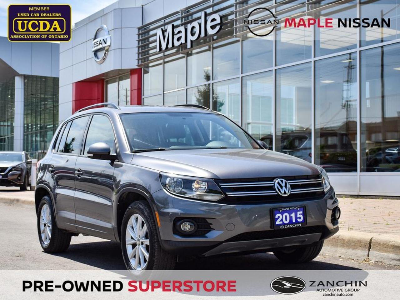 Used 2015 Volkswagen Tiguan Comfortline Bluetooth Backup Camera Sunroof for sale in Maple, ON