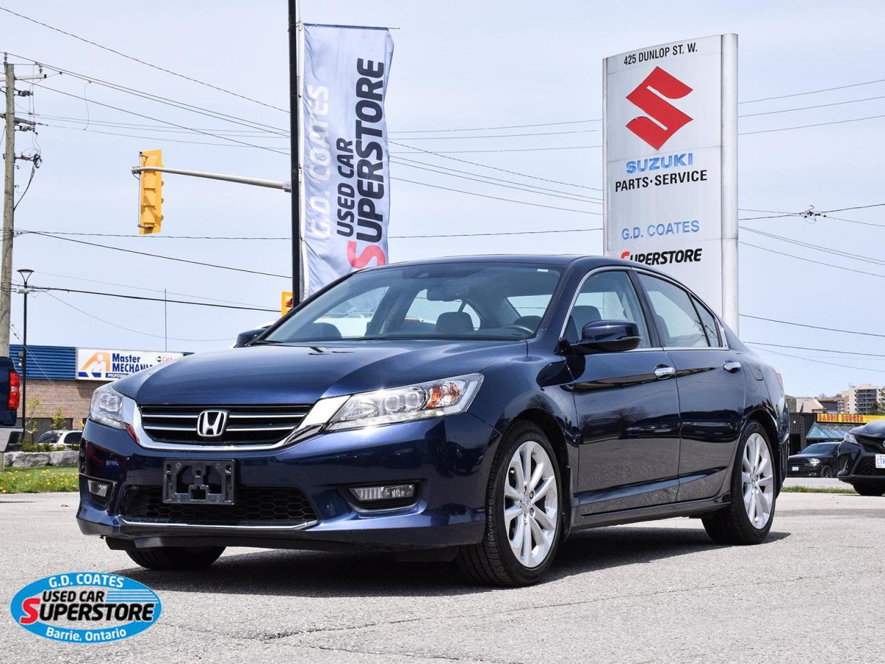 Used 2015 Honda Accord Touring ~Nav ~Cam ~Bluetooth ~Leather ~Moonroof for sale in Barrie, ON