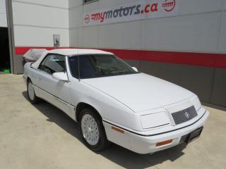 Used 1992 Chrysler LeBaron Convertible  (** LESS THAN 70,000 MILES**POWER CONVERTIBLE TOP**LEATHER INTERIOR**POWER DRIVERS SEAT** AUTOMATIC**CRUISE CONTROL**AM/FM CASSETTE**POWER WINDOWS**) for sale in Tillsonburg, ON