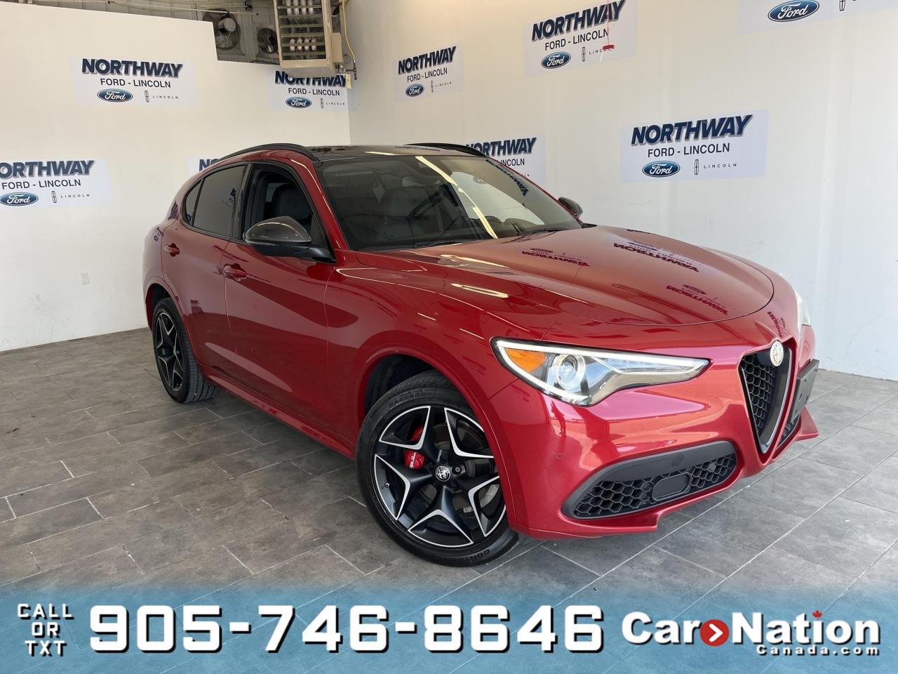 Used 2020 Alfa Romeo Stelvio TI CARBON | AWD | LEATHER | PANO ROOF | NAVIGATION for sale in Brantford, ON