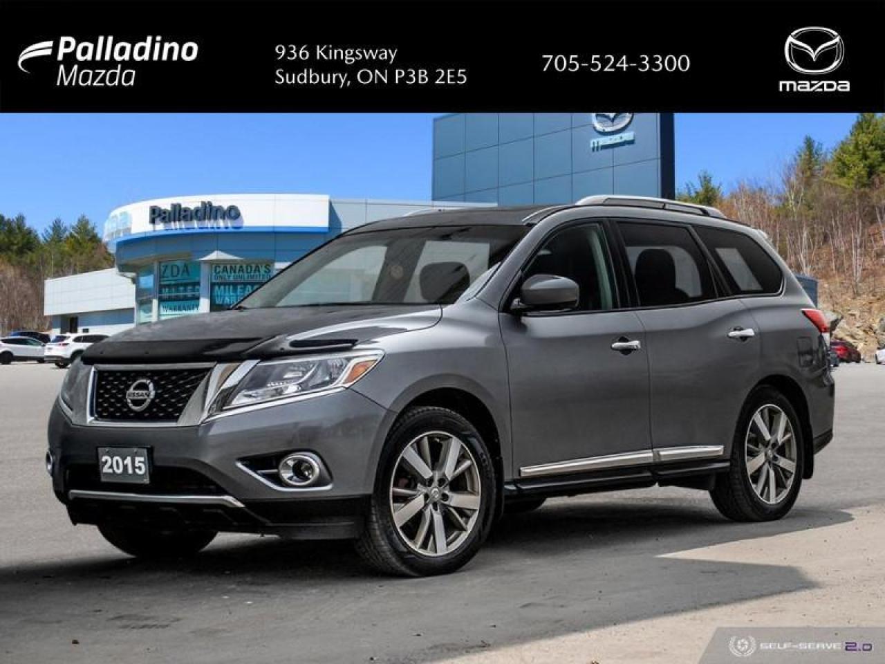 Used 2015 Nissan Pathfinder Platinum  - Sunroof -  Navigation for sale in Sudbury, ON