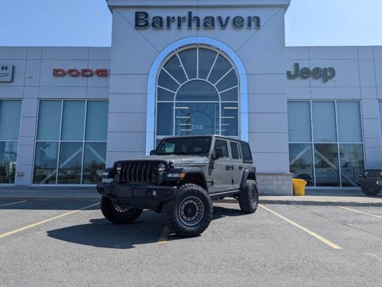 Used 2021 Jeep Wrangler Unlimited Willys 4x4 | Cold Weather, Tow Pkg, Lifted ! for sale in Ottawa, ON