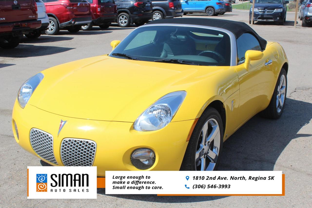 Used 2007 Pontiac Solstice LOW KM SALE PRICED for sale in Regina, SK