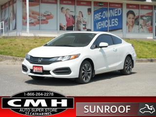 Used 2015 Honda Civic COUPE EX  CAM BLUETOOTH ROOF HTD-SEATS for sale in St. Catharines, ON