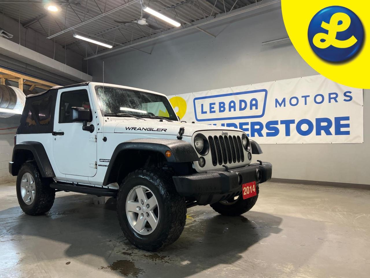 Used 2014 Jeep Wrangler SPORT 4X4 * 5-Speed Automatic W5A580 Transmission * Hill Descent Control * Air Conditioning * Kenwood Radio USB/Bluetooth/Aux * Cruise Control * for sale in Cambridge, ON
