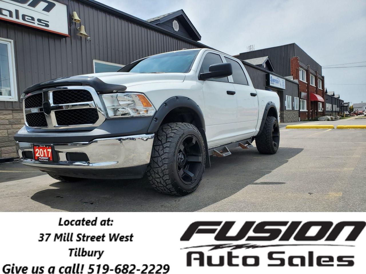 Used 2017 RAM 1500 4WD Crew Cab-AFTERMARKET RIMS-33'S ON 20