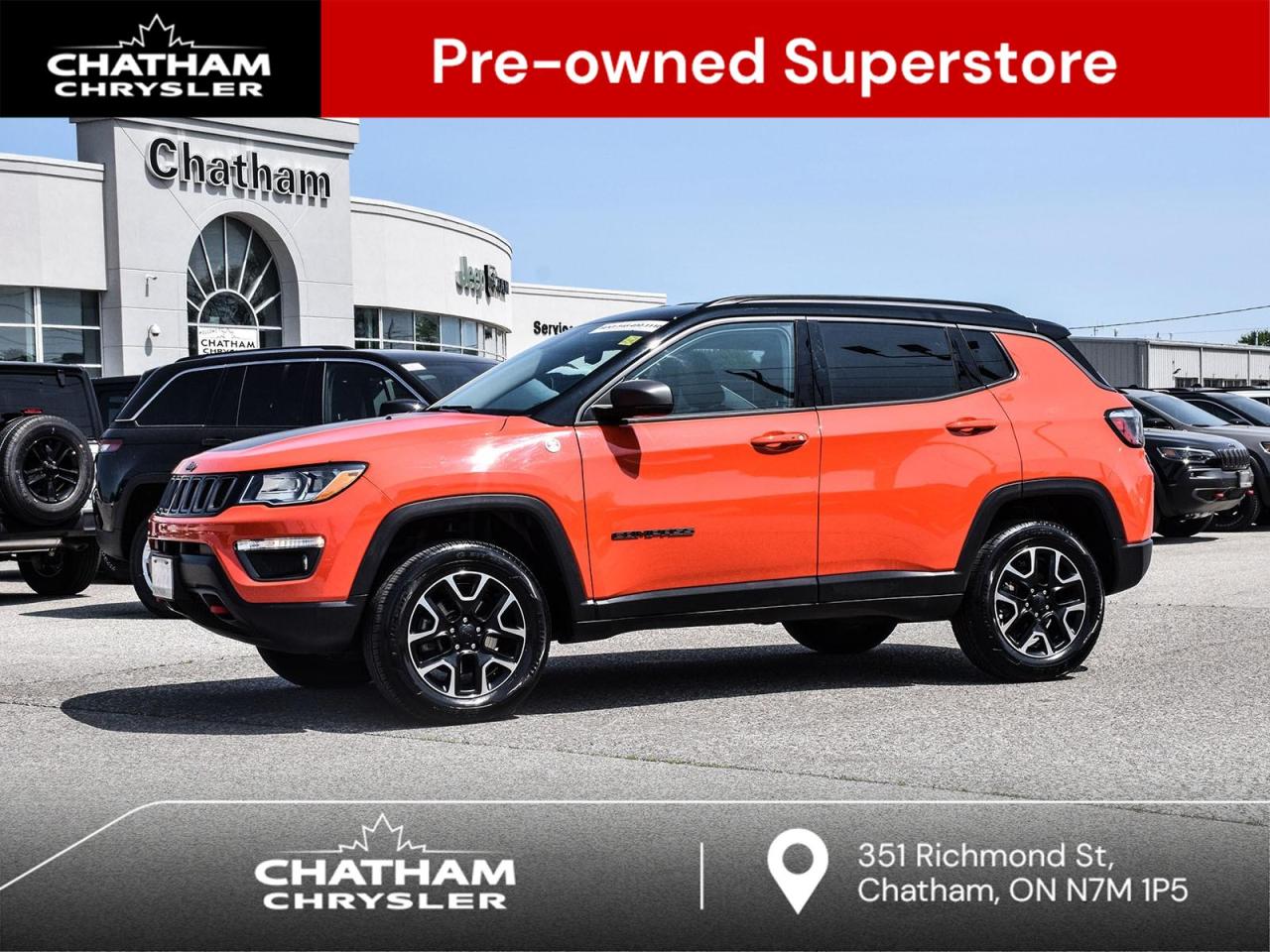 Used 2021 Jeep Compass Trailhawk TRAILHAWK for sale in Chatham, ON