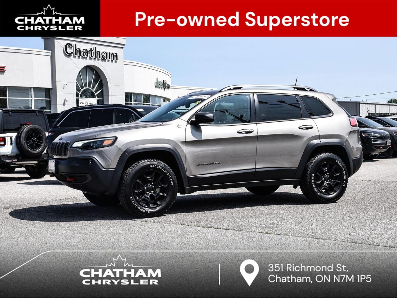 Used 2019 Jeep Cherokee Trailhawk for sale in Chatham, ON