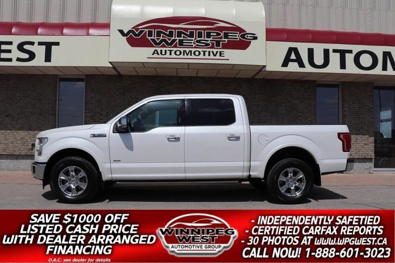 Used 2017 Ford F-150 LARIAT CREW 3.5L ECO 4X4, ALL OPTIONS, MAX TOW PKG for sale in Headingley, MB