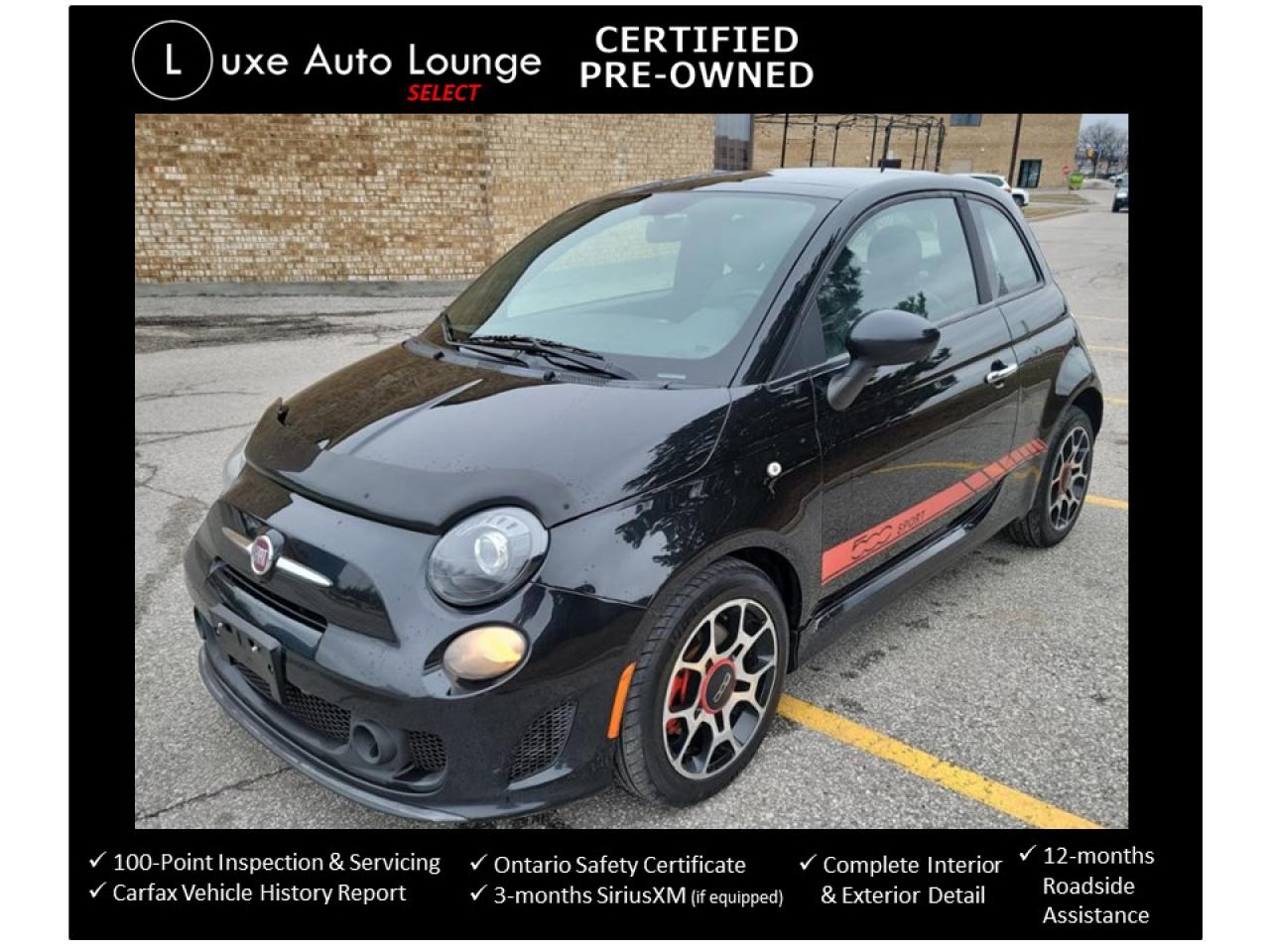 Used 2013 Fiat 500 SPORT! SUNROOF, LEATHER, HEATED SEATS, 6SPD! for sale in Orleans, ON