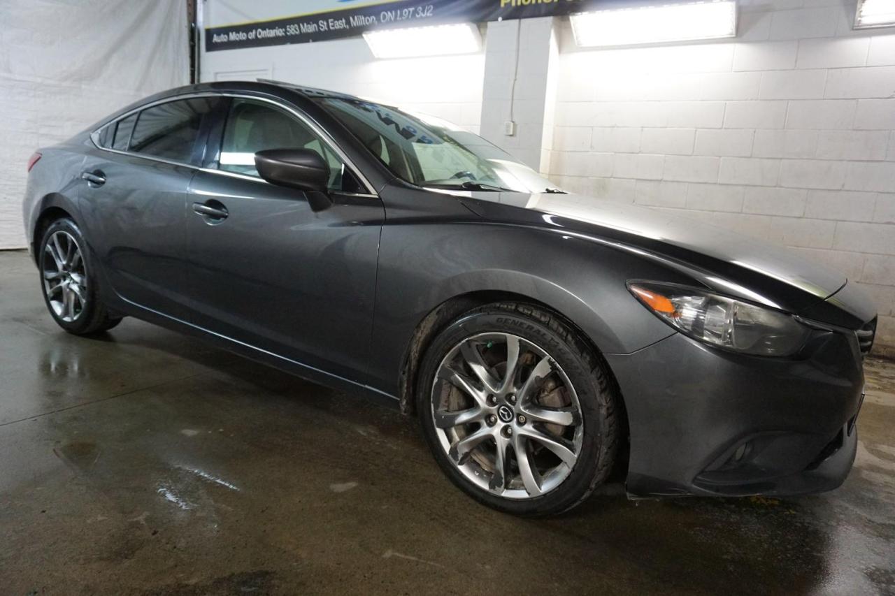 Used 2015 Mazda MAZDA6 i GRAND TOURING  *FREE ACCIDENT* CERTIFIED CAMERA NAV LEATHER HEATED SEATS SUNROOF CRUISE ALLOYS for sale in Milton, ON