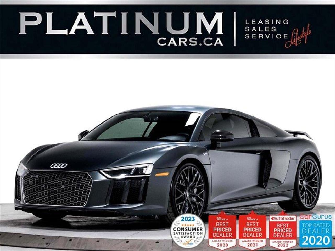 Used 2017 Audi R8 5.2 Quattro V10 Plus, AWD, 610HP, CARBON TRIM, NAV for sale in Toronto, ON