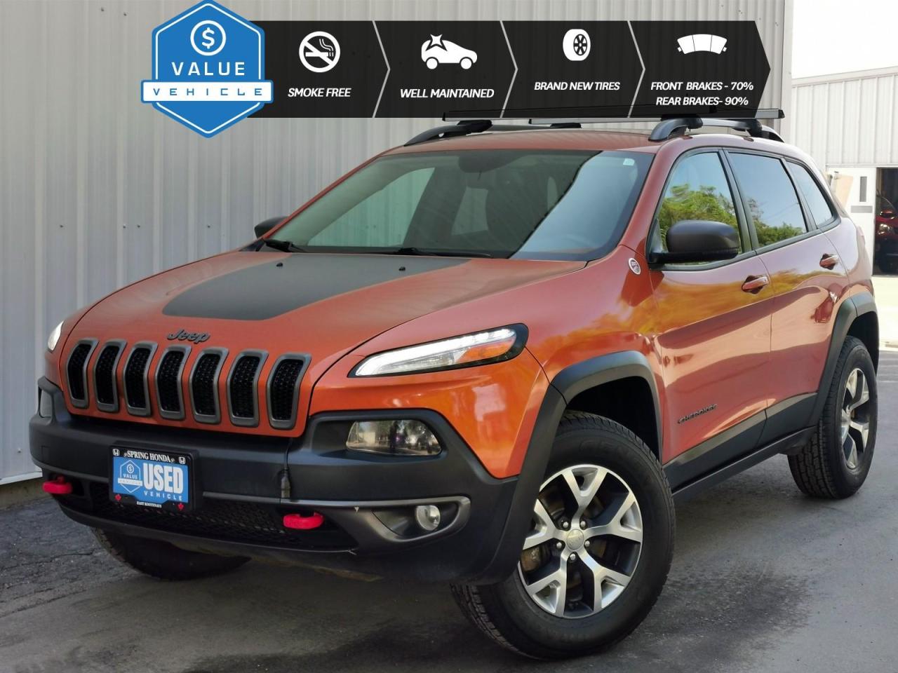 Used 2016 Jeep Cherokee Trailhawk WELL MAINTAINED, SMOKE-FREE, PET-FREE, ONE OWNER for sale in Cranbrook, BC
