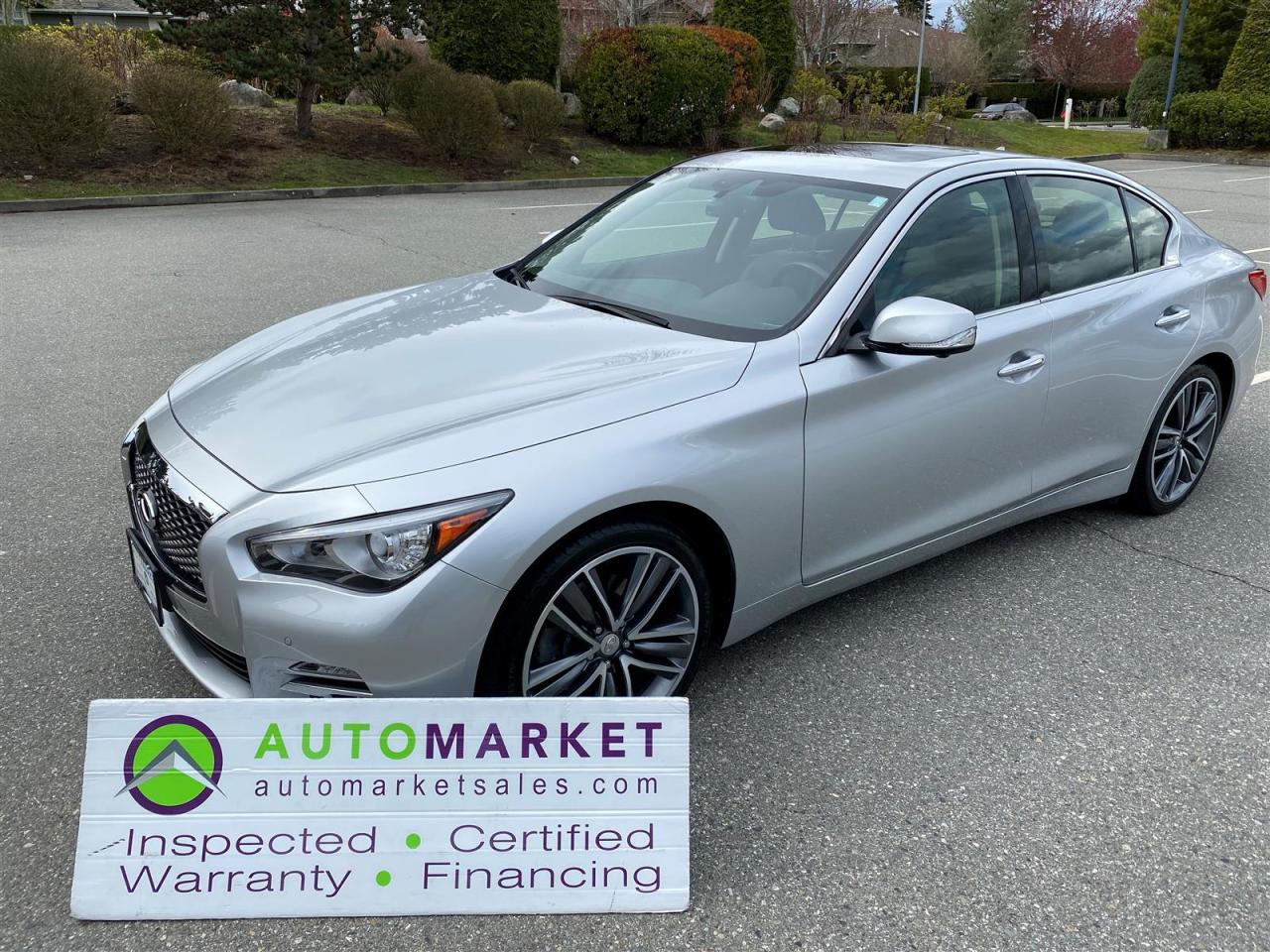 Used 2017 Infiniti Q50 HYBRID PREMIUM AWD LOADED, LOCAL, NO ACCIDENTS, GREAT FINANCEING, WARRANTY! for sale in Surrey, BC