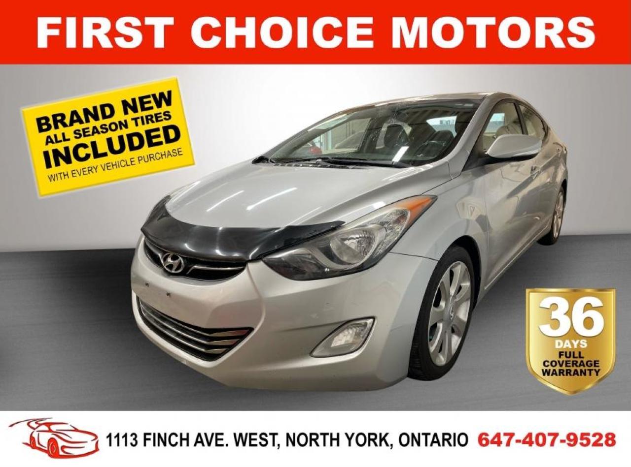 2012 Hyundai Elantra LIMITED ~AUTOMATIC, FULLY CERTIFIED WITH WARRANTY!
