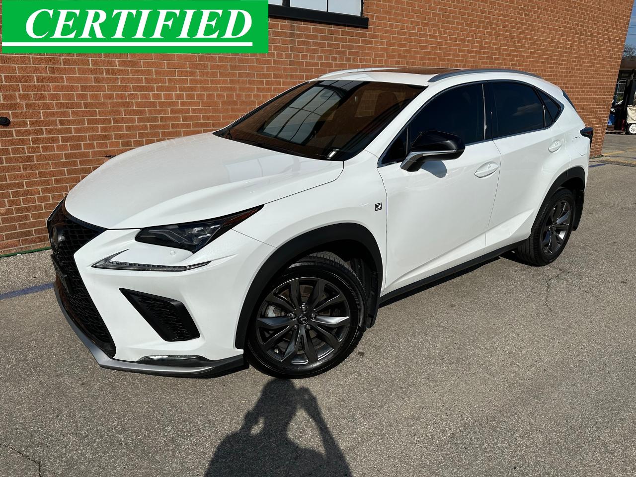 2020 Lexus NX F-Sport, White on Red NX 300, Certified, Warranty - Photo #1