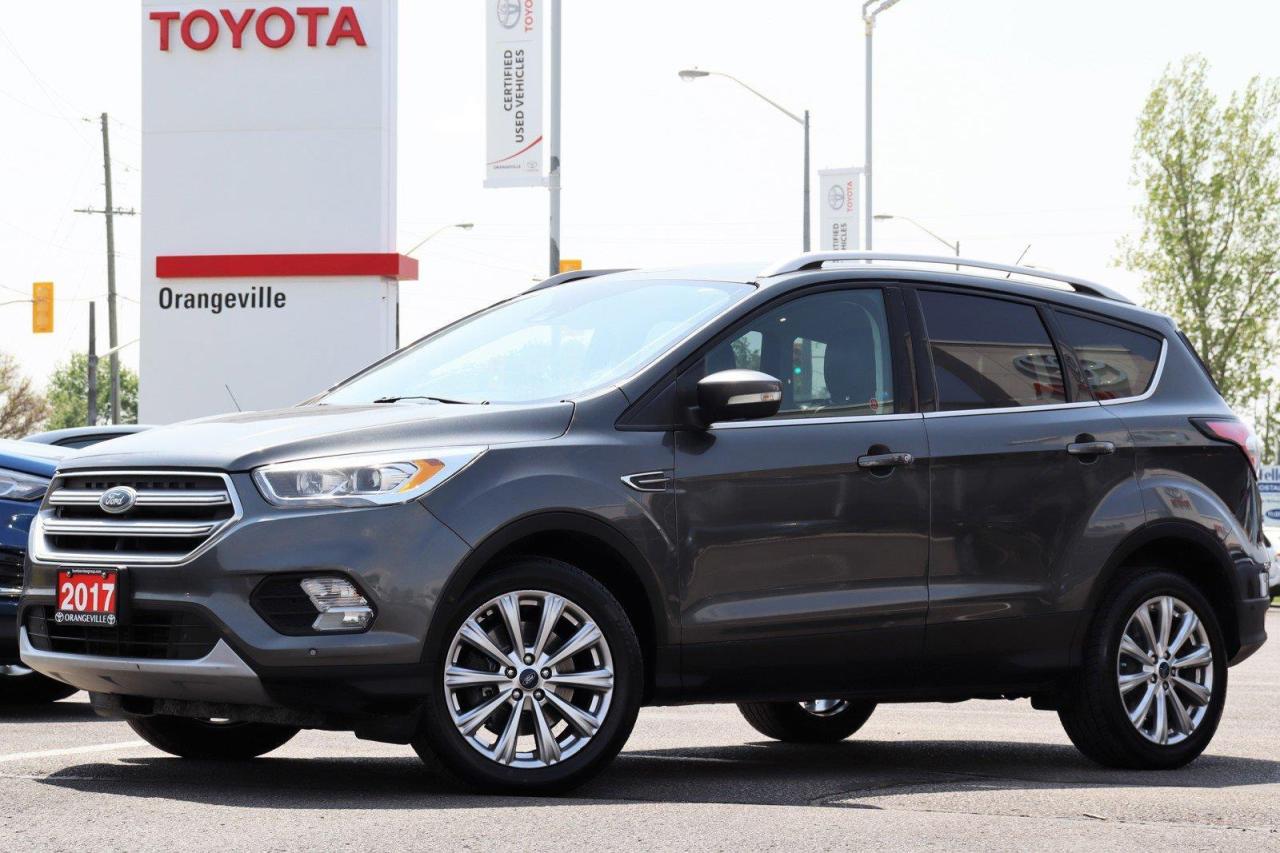 Used 2017 Ford Escape Titanium TITANIUM AWD, LEATHER HEATED SEATS, PANORAMIC SUNROOF, NAVIGATION, POWER TAILGATE, SAFETY CERTIFIED for sale in Orangeville, ON
