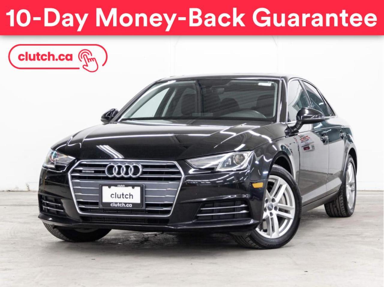 Used 2017 Audi A4 Komfort w/ Apple CarPlay, Sunroof, Bluetooth for sale in Toronto, ON