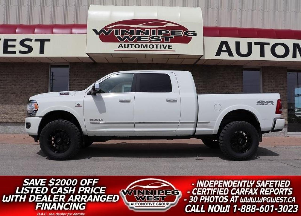 Used 2022 RAM 2500 LIMITED MEGA CUMMINS 4x4, LIFTED / LOADED, LOW KM! for sale in Headingley, MB