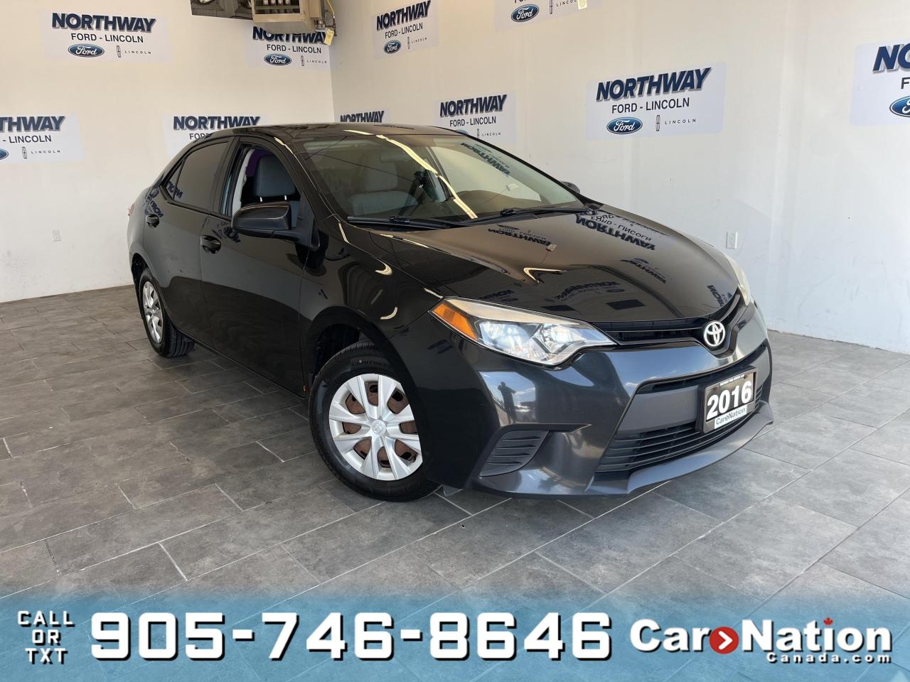 Used 2016 Toyota Corolla BLUETOOTH | GAS SAVER | WE WANT YOUR TRADE! for sale in Brantford, ON