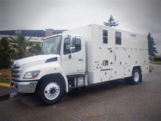 2014 Hino 308 wire line Service Truck with Office, 7.6L, L6 DIESEL engine, 6 cylinder, cruise control, air conditioning, AM/FM radio, power windows, back up camera, white exterior, black interior, cloth.  4712 Engine hours Certificate and Decal valid to March 2024 $67,710.00 plus $375 processing fee, $68,085.00 total payment obligation before taxes.  Listing report, warranty, contract commitment cancellation fee, financing available on approved credit (some limitations and exceptions may apply). All above specifications and information is considered to be accurate but is not guaranteed and no opinion or advice is given as to whether this item should be purchased. We do not allow test drives due to theft, fraud and acts of vandalism. Instead we provide the following benefits: Complimentary Warranty (with options to extend), Limited Money Back Satisfaction Guarantee on Fully Completed Contracts, Contract Commitment Cancellation, and an Open-Ended Sell-Back Option. Ask seller for details or call 604-522-REPO(7376) to confirm listing availability.