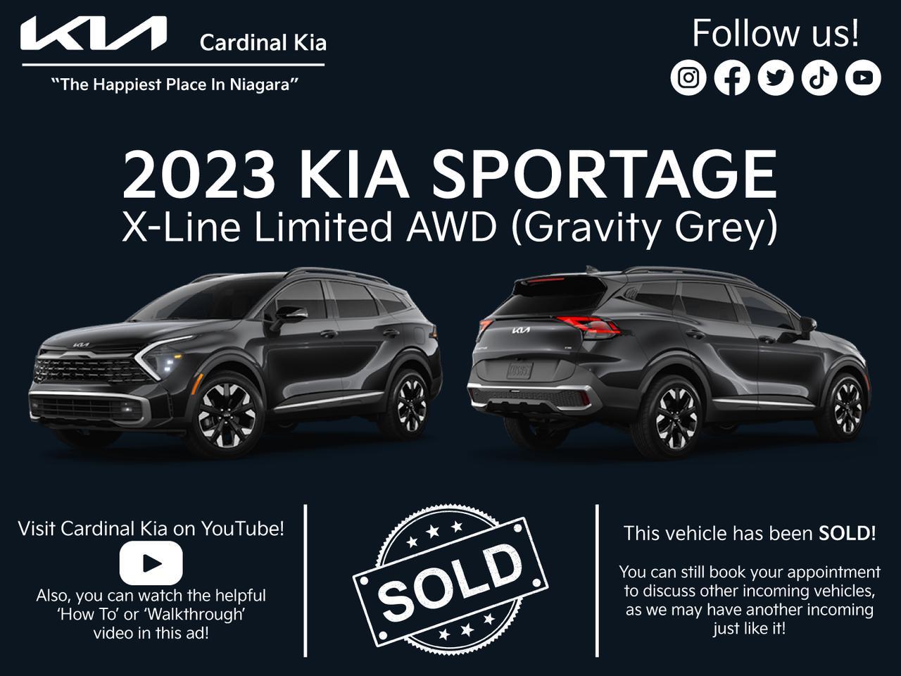 New 2023 Kia Sportage X-line Limited for sale in Niagara Falls, ON