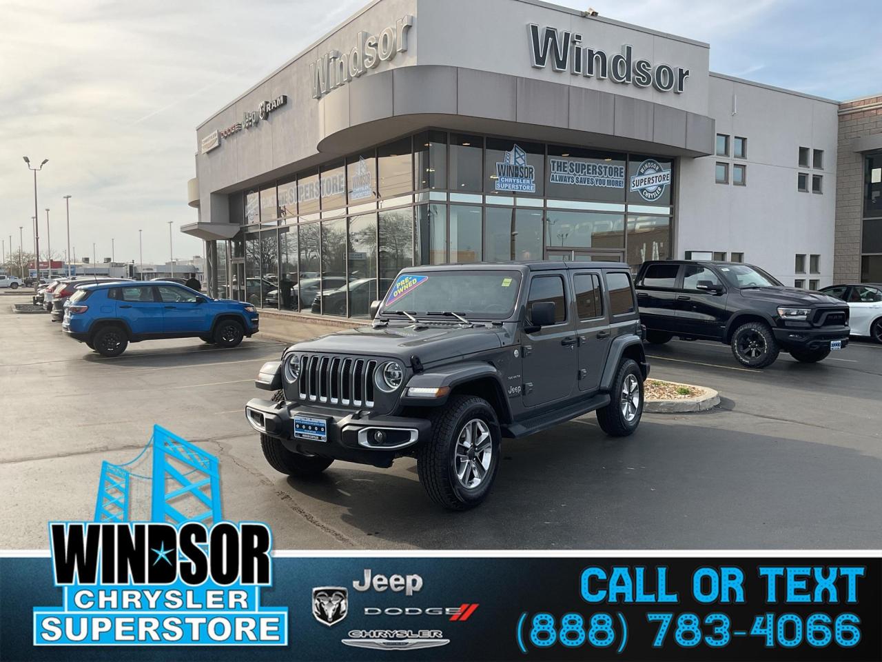 Used 2020 Jeep Wrangler Unlimited Sahara for sale in Windsor, ON