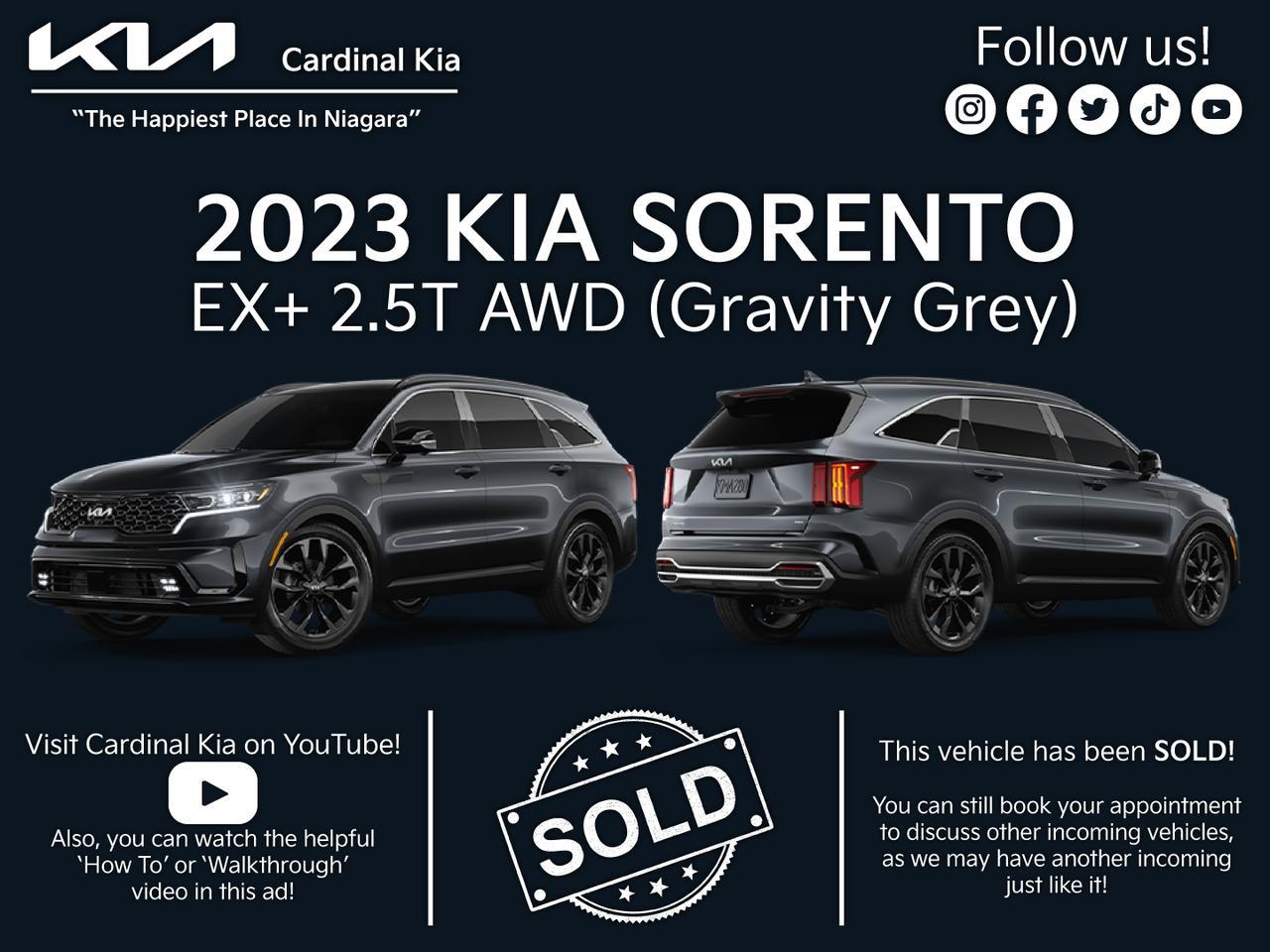 New 2023 Kia Sorento EX+ for sale in Niagara Falls, ON