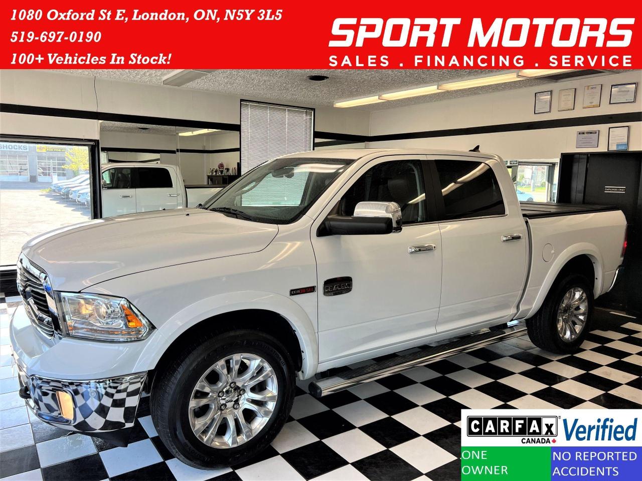 Used 2018 RAM 1500 Laramie Longhorn Crew ECO Diesel 4x4+CLEAN CARFAX for sale in London, ON