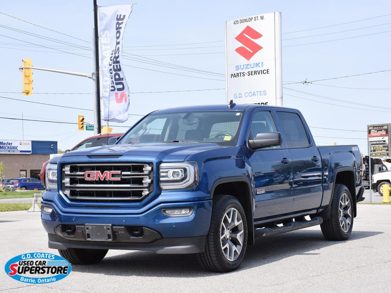 Used 2017 GMC Sierra 1500 SLT Crew Cab 4x4 ~Nav ~Camera ~Leather ~Moonroof for sale in Barrie, ON