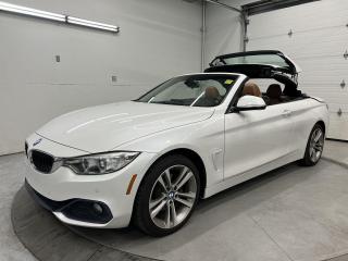 428I XDRIVE POWER-FOLDING HARDTOP CONVERTIBLE W/ PREMIUM PKG INCL. BACKUP CAMERA W/ FRONT & REAR PARK SENSORS, NAVIGATION AND HEATED SEATS & STEERING!! 18-in alloys, cognac leather, dual-zone climate control, drive mode selection (Eco Pro, Comfort, Sport, Sport+), paddle shifters, full power group incl. power seat w/ driver memory, auto wipers, cruise control, auto headlights and Sirius XM!