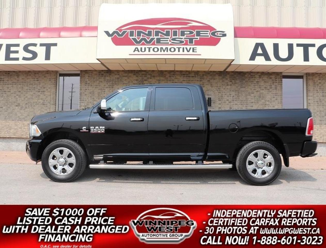 Used 2015 RAM 3500 LIMITED EDITION 6.7L CUMMINS, LOADED & FLAWLESS for sale in Headingley, MB