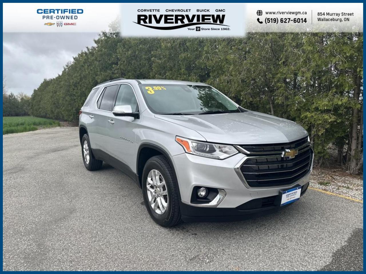 Used 2020 Chevrolet Traverse 2FL NAVIGATION | NO ACCIDENTS | REAR VIEW CAMERA | HEATED SEATS for sale in Wallaceburg, ON