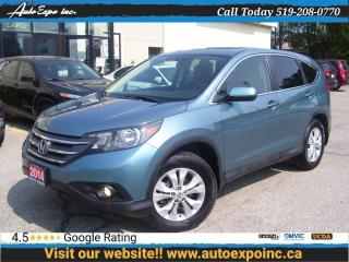 Used 2014 Honda CR-V EX,AWD,CERTIFIED,SUNROOF,BLUETOOTH,BACKUP CAMERA for sale in Kitchener, ON