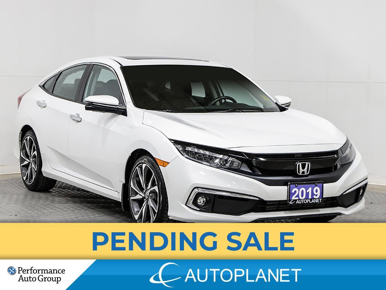 Used 2019 Honda Civic Sedan Touring, Navi, Wireless Charging, Sunroof! for sale in Brampton, ON