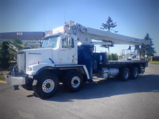 Used 2015 Western Star W4800TS Flat Deck Crane Truck Air Brakes Diesel for sale in Burnaby, BC