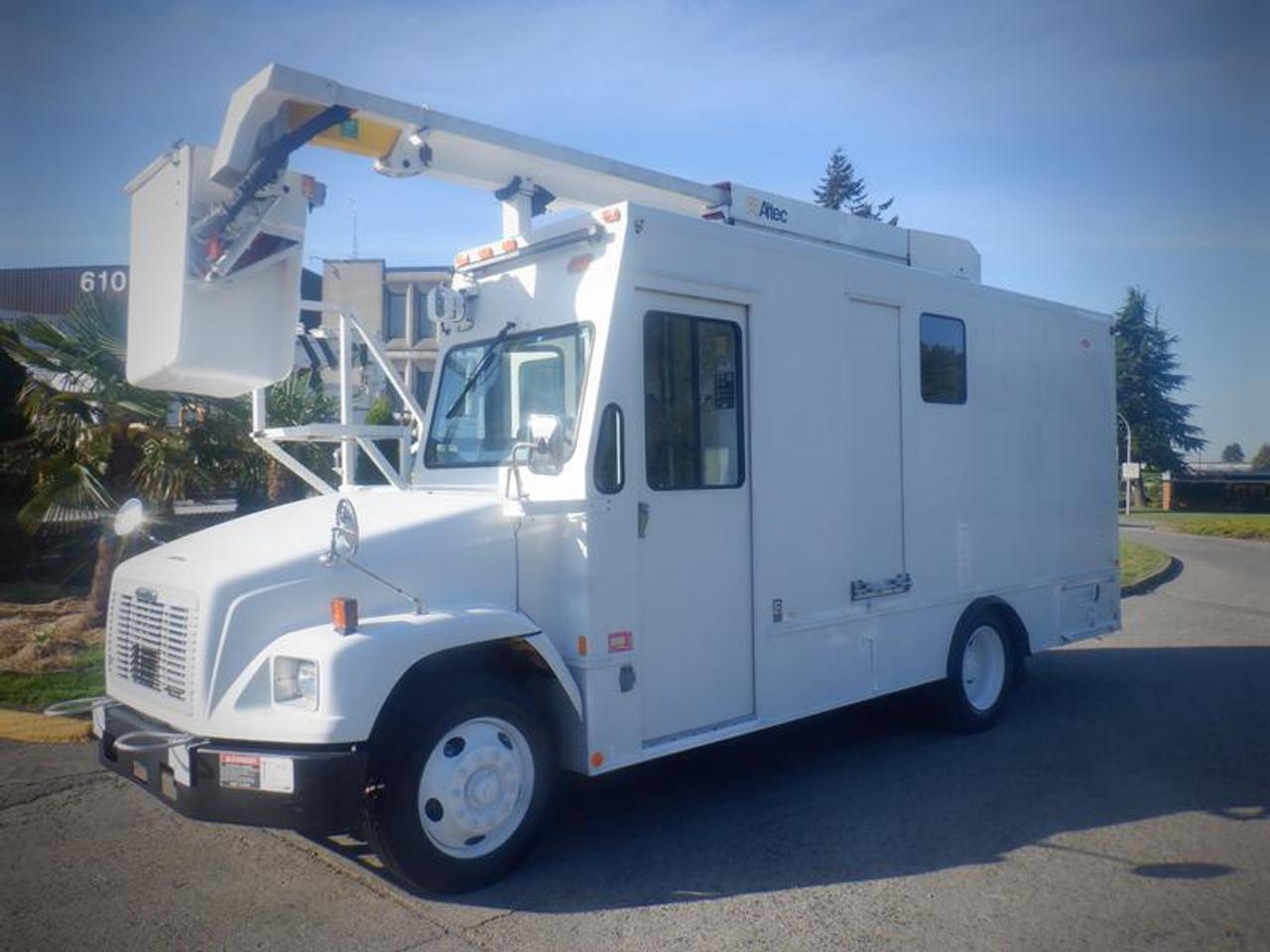 2006 Freightliner FS65 Boom Truck Diesel With Rear Shelvings, 6.4L L6 DIESEL engine. cylinder, 2 door, Alison automatic, 4X2, cassette player, Back up camera, white exterior, grey interior, cloth. Certification and decal valid May 2024. This item is currently OFFSITE. You must register an appointment with our office to schedule an offsite viewing. Appointments must be made a minimum of one business day in advance (and as defined by the days that Repo.com is open for business) before your appointment can be scheduled and confirmed. We may, at our own discretion, instead opt to transport smaller items to Repo.coms main yard for viewing purposes.  $23,910.00 plus $375 processing fee, $24,285.00 total payment obligation before taxes.   Listing report, warranty, contract commitment cancellation fee. All above specifications and information is considered to be accurate but is not guaranteed and no opinion or advice is given as to whether this item should be purchased. We do not allow test drives due to theft, fraud, acts of vandalism and undetectable impaired driving. Instead we provide the following benefits: Complimentary Warranty (with options to extend), Limited Money Back Satisfaction Guarantee on Fully Completed Contracts, Contract Commitment Cancellation, and an Open-Ended Sell-Back Option. Ask seller for details or call 604-522-REPO(7376) to confirm listing availability.