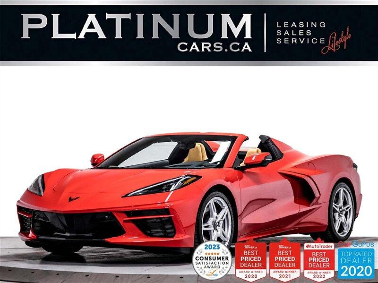 Used 2022 Chevrolet Corvette Stingray Convertible, Z51, 495HP, 2LT, GT1 SEATS for sale in Toronto, ON