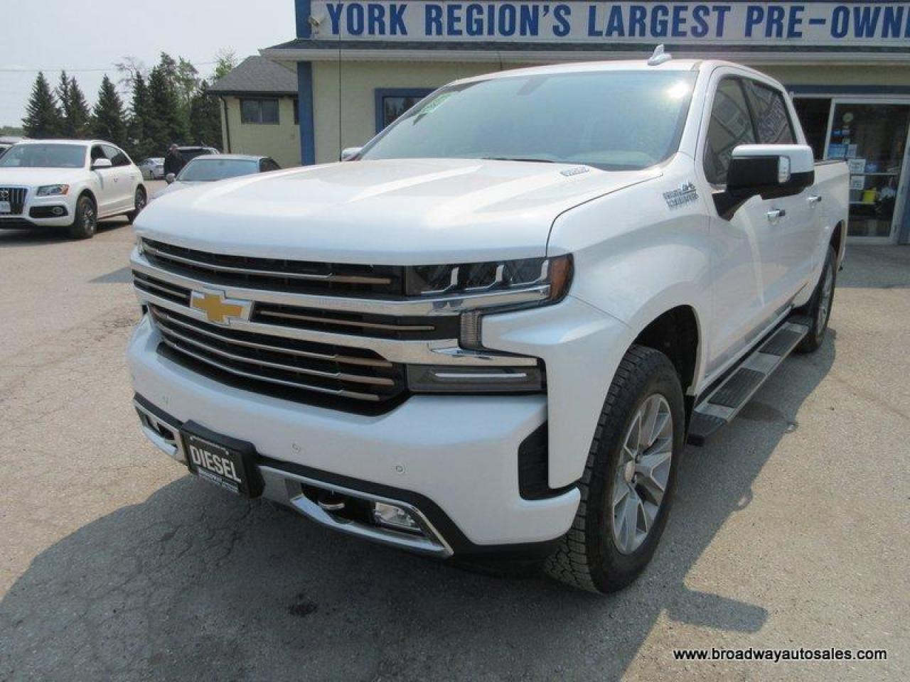 2022 Chevrolet Silverado 1500 LIKE NEW HIGH-COUNTRY-MODEL 5 PASSENGER 3.0L - DURAMAX.. 4X4.. CREW-CAB.. SHORTY.. NAVIGATION.. SUNROOF.. LEATHER.. HEATED/AC SEATS..