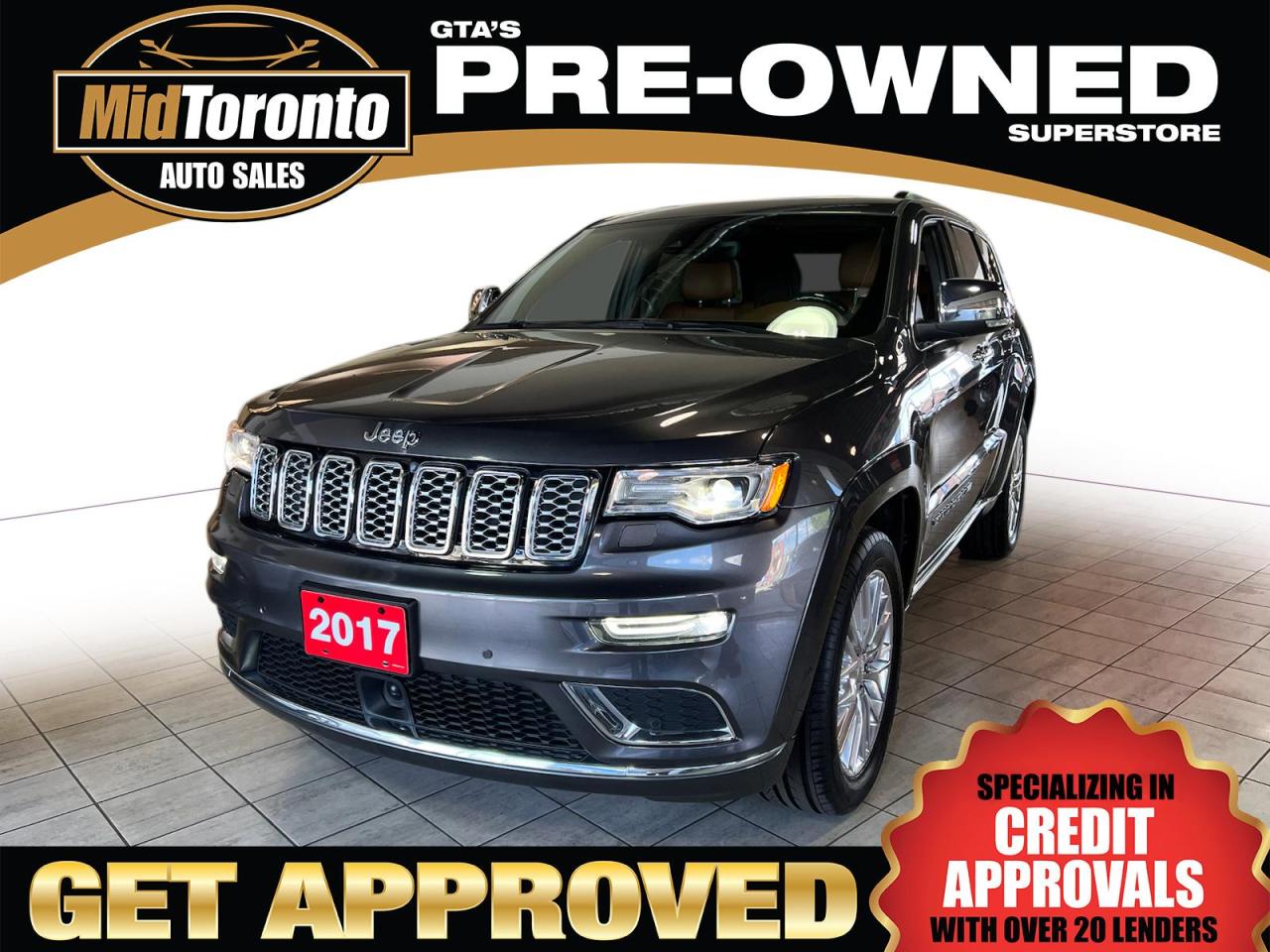 Used 2017 Jeep Grand Cherokee Summit - No Accidents - One Owner - Excellent Condition - all the Toys on this Top of the Line Model for sale in North York, ON