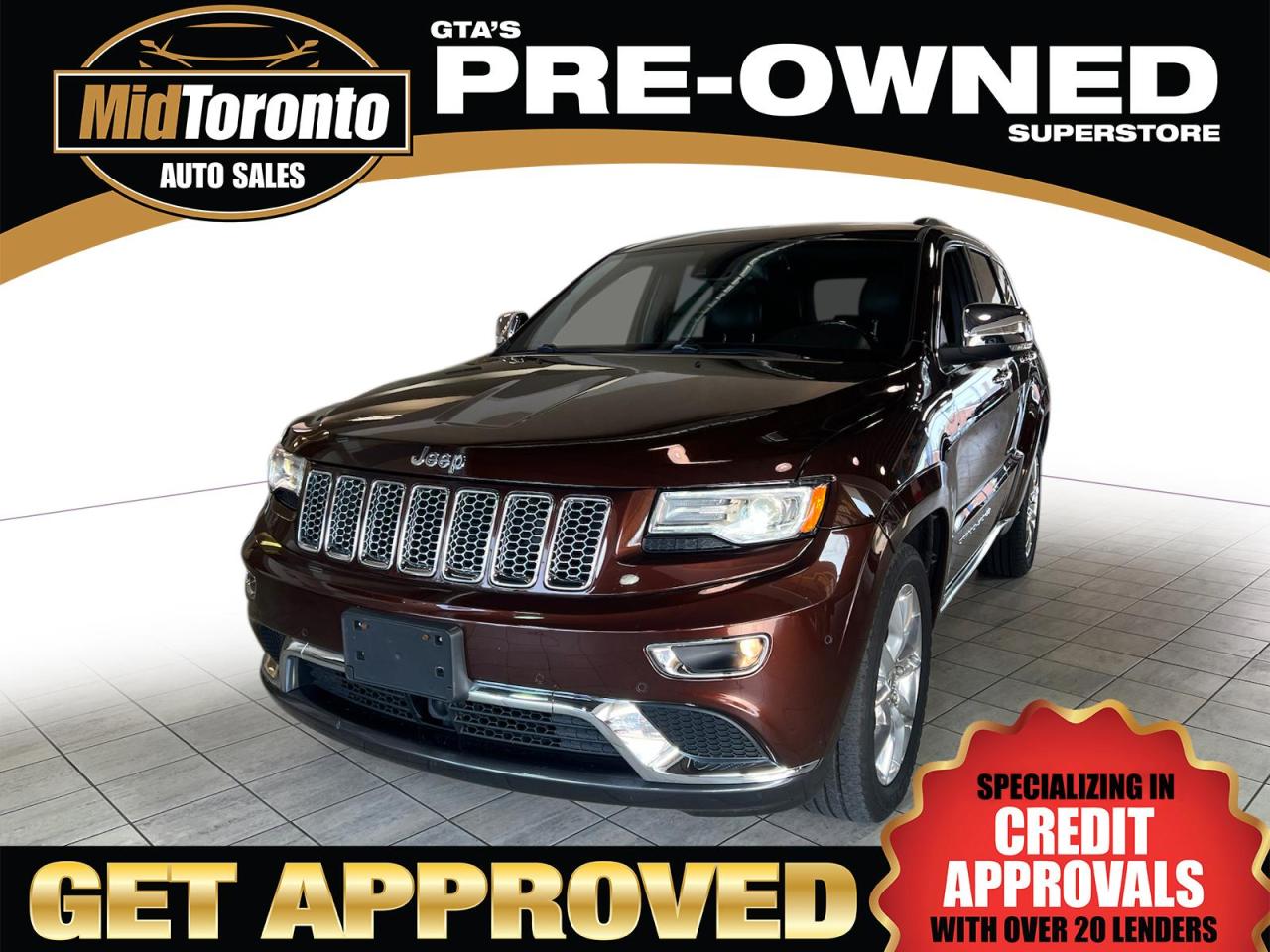Used 2015 Jeep Grand Cherokee Summit - No Accidents - One Owner - Excellent Condition - all the Toys with this Top of the Line Model for sale in North York, ON