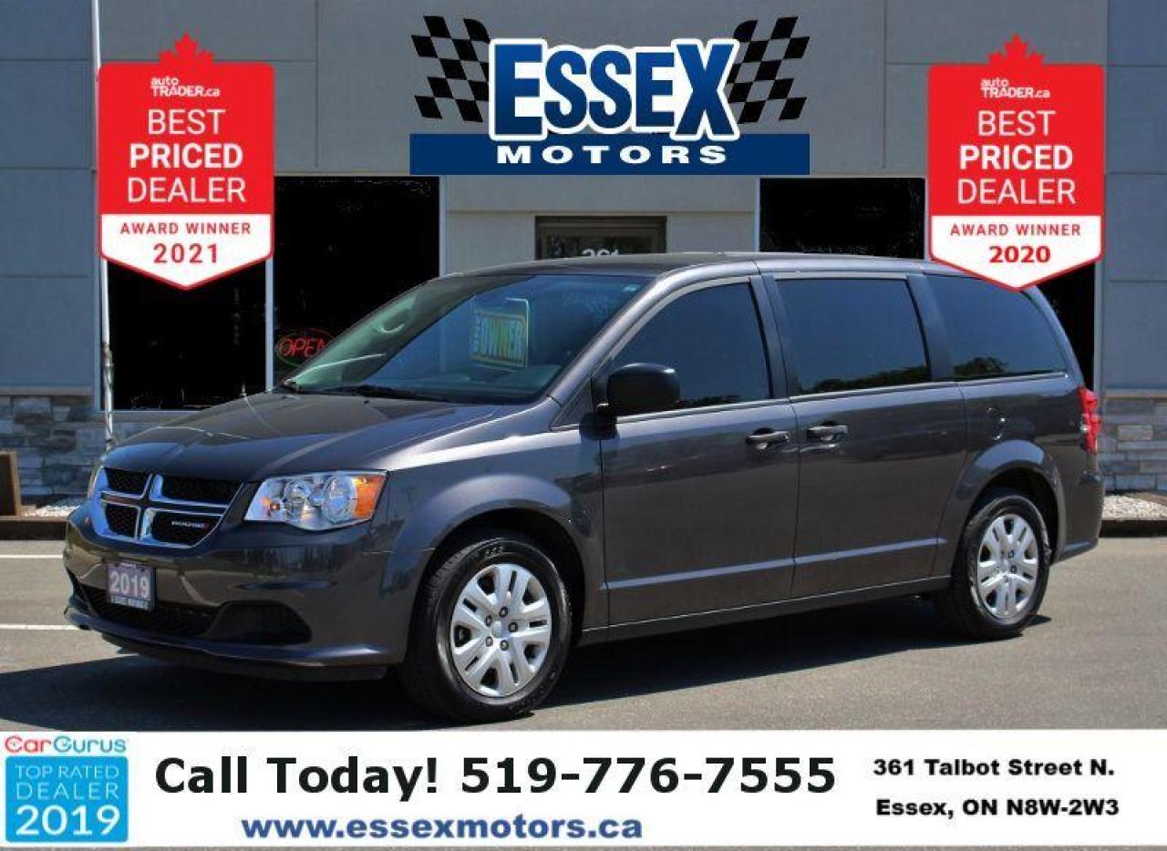 2019 Dodge Grand Caravan Low K's*Stow N Go*Rear Cam*3rd Row*FWD