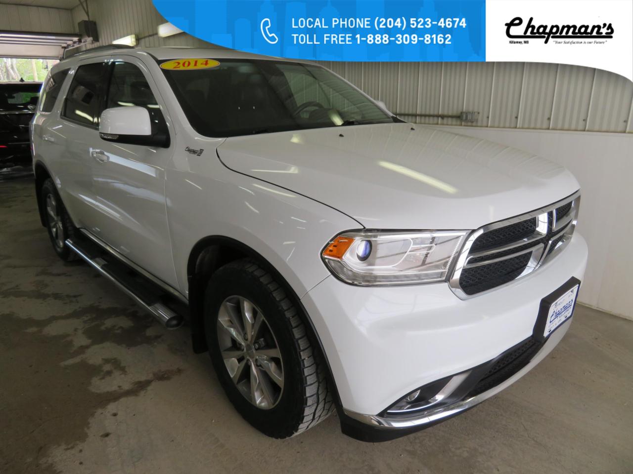 Used 2014 Dodge Durango Limited Heated Seats, Heated Steering Wheel, Power Sunroof for sale in Killarney, MB