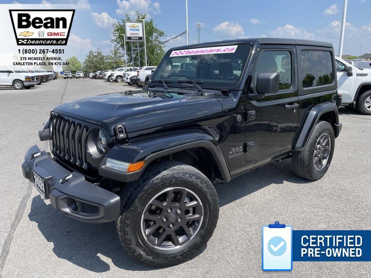 Used 2021 Jeep Wrangler Sport 2.0L 4CYL AUTOMATIC WRANGLER SPORT 80TH ANNIVERSARY EDITION for sale in Carleton Place, ON